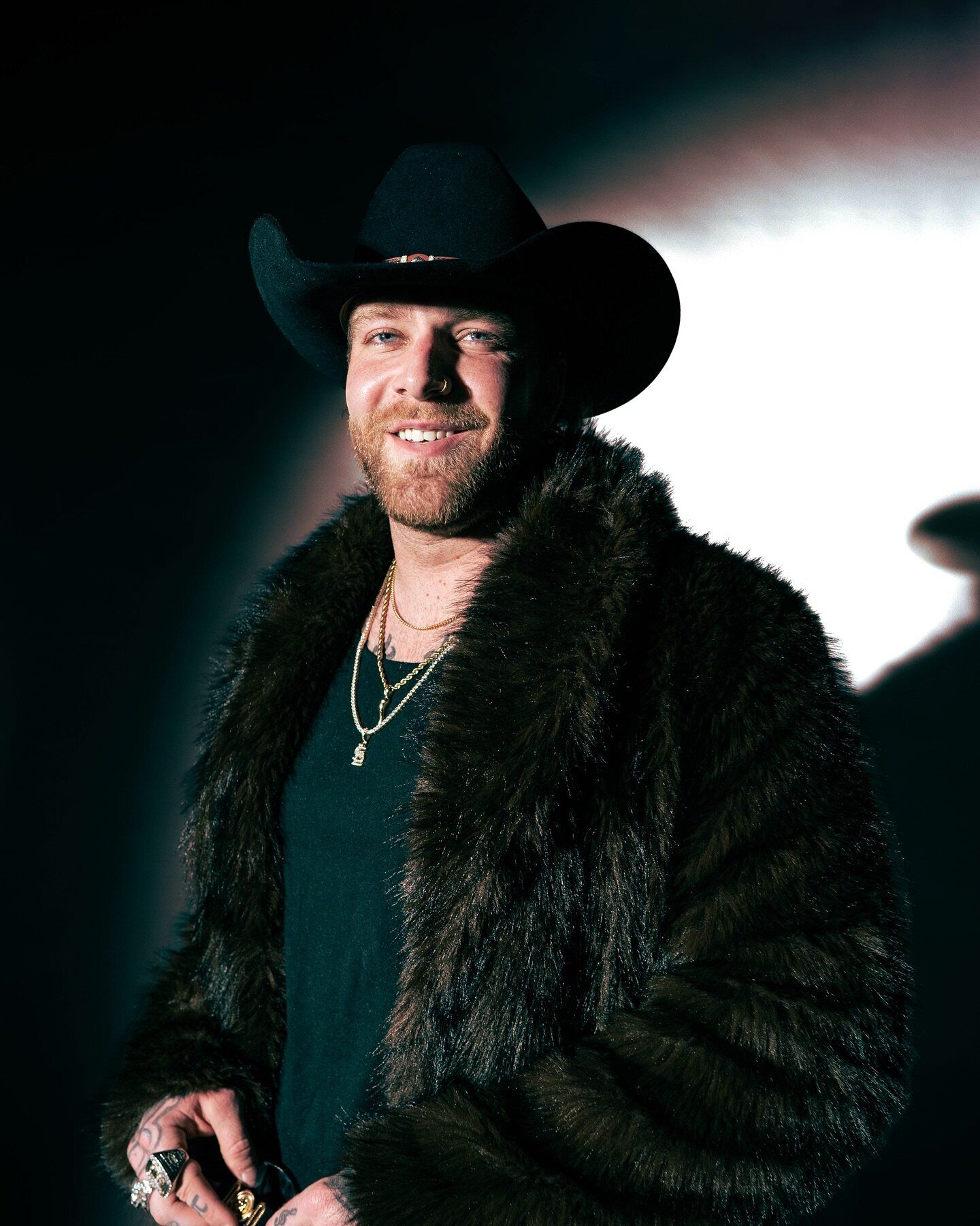DJ Dom Tonione in a black cowboy hat